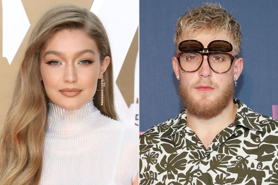 Gigi Hadid, Jake Paul | Taylor Hill/Getty Images; Paul Morigi/Getty Images