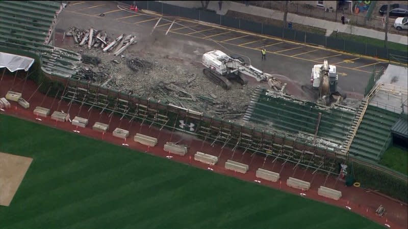 Wrigley Field renovation: Chicago Cubs begin demolishing bleachers - Sports  Illustrated