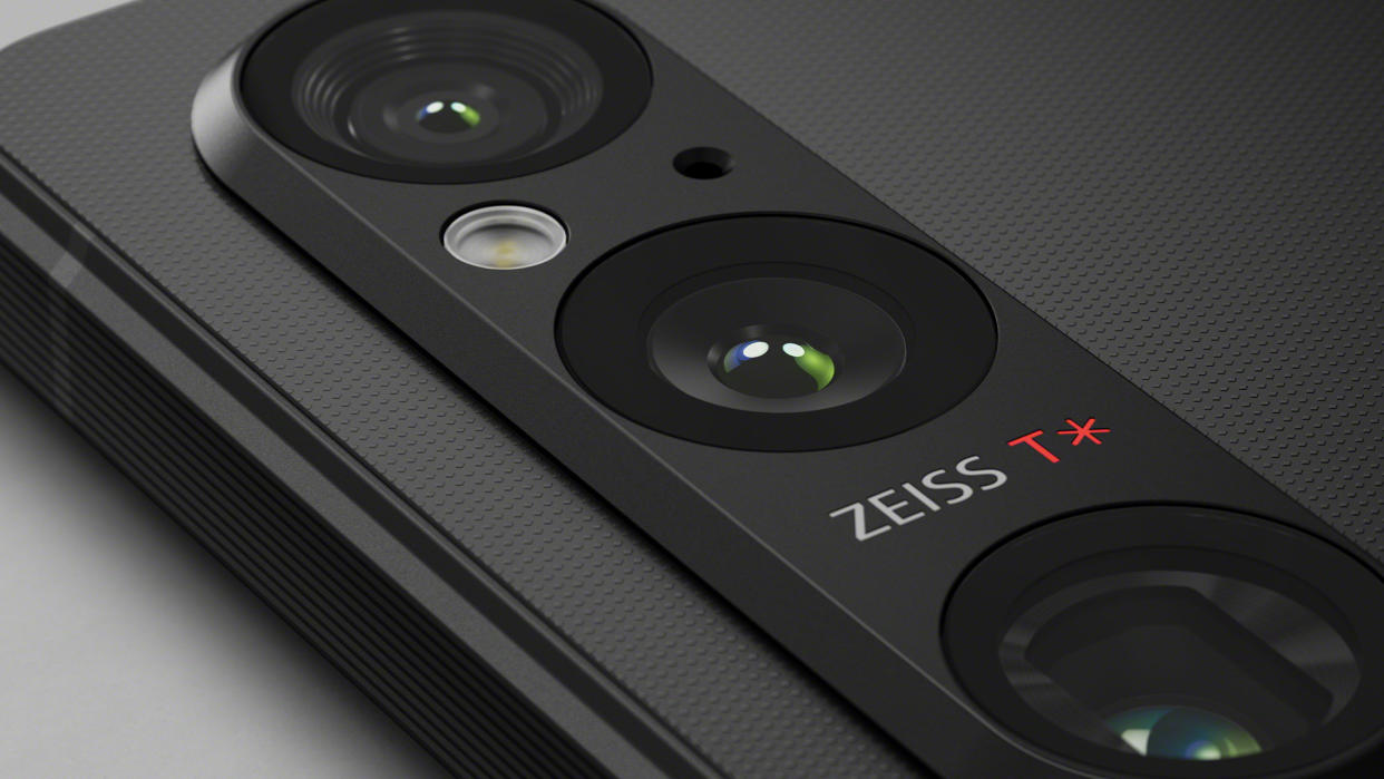  Sony Xperia 1 V cameras close up. 