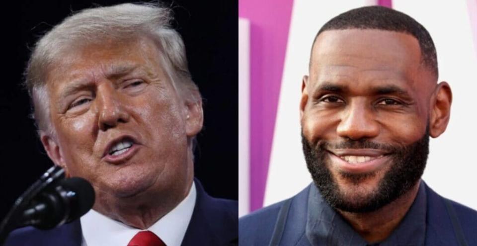 Donald Trump LebronJames thegrio.com