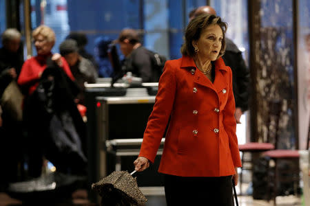 Marion C. Blakey, Chairman, President and Chief Executive Officer Rolls-Royce North America Inc. arrives to meet with U.S. President-elect Donald Trump at Trump Tower in New York, U.S., November 29, 2016. REUTERS/Mike Segar