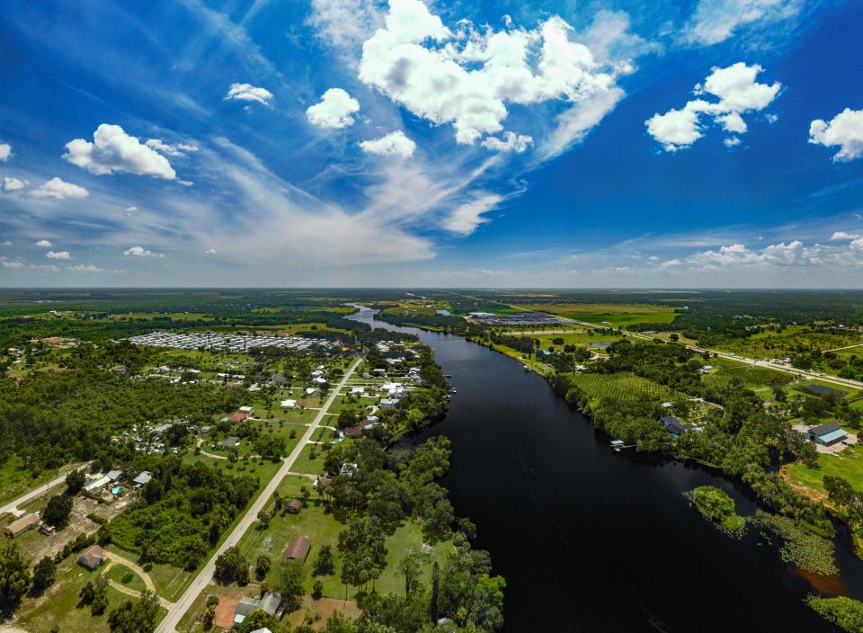 The Caloosahatchee River.