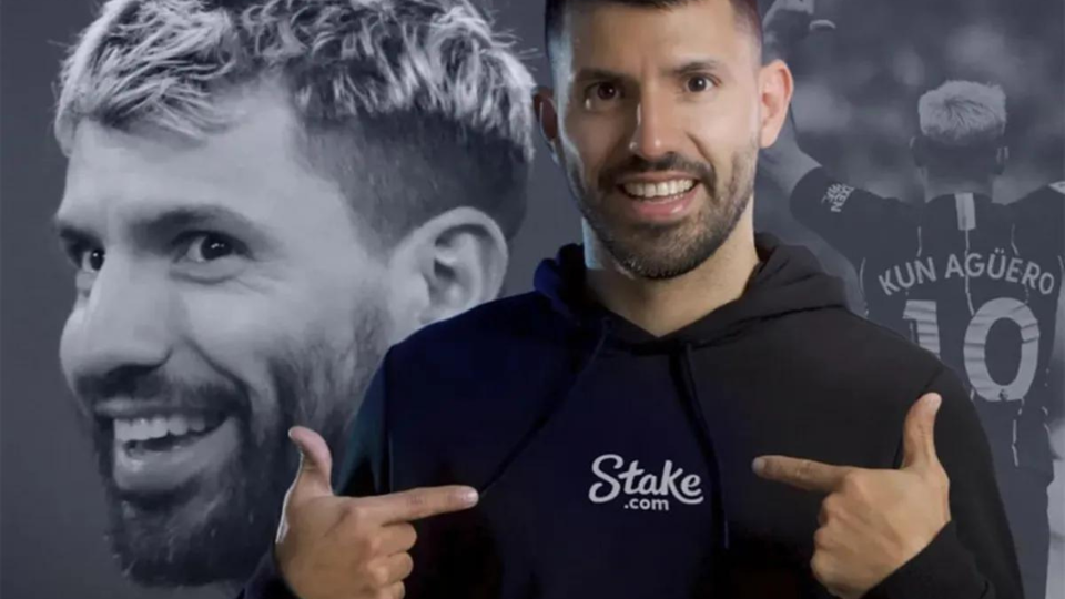 Sergio 'Kun' Aguero es embajador de Stake, la empresa detrás de Kick