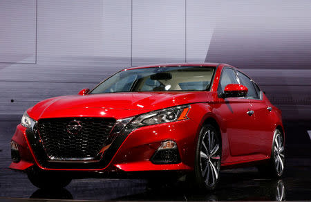 The 2019 Nissan Altima is presented at the New York Auto Show in the Manhattan borough of New York City, New York, U.S., March 28, 2018. REUTERS/Brendan McDermid