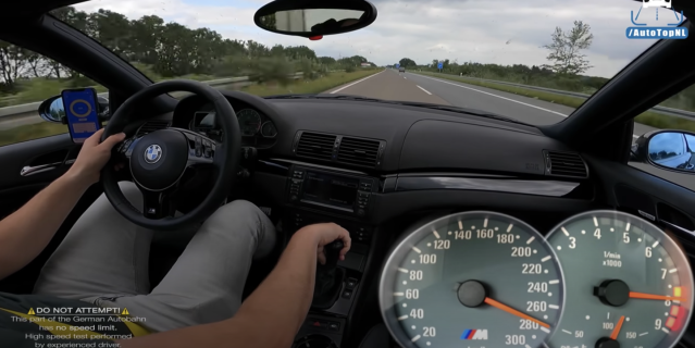 M3 Pushes Past Its Top on the Autobahn
