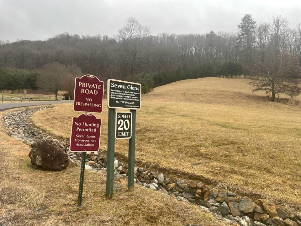 The Seven Glens development is located on the Madison County-Buncombe County line in Weaverville.