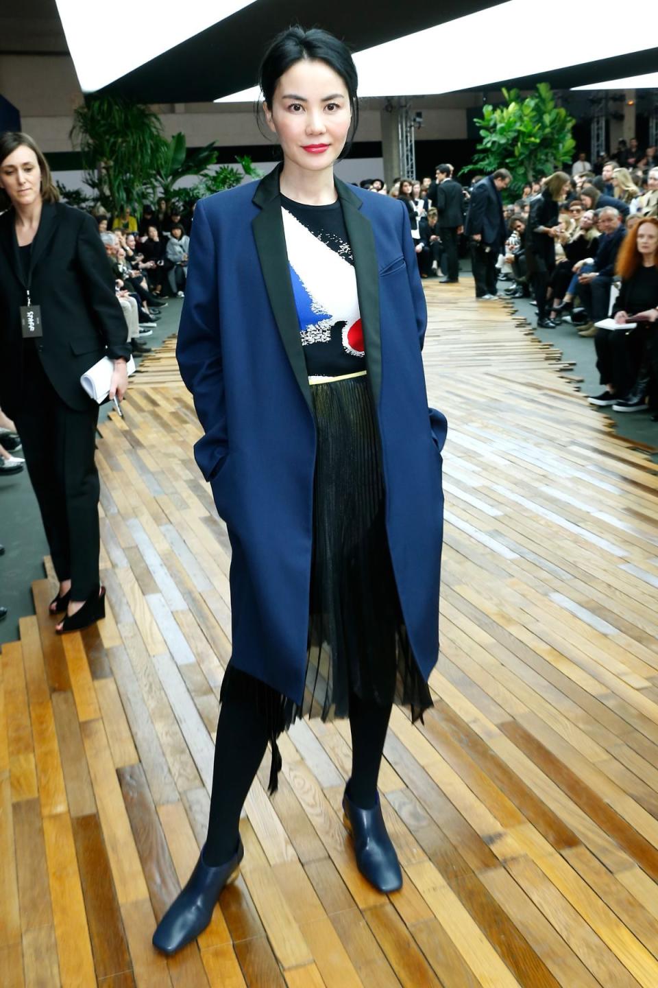 March 2, 2014  at the Céline fashion show during Paris Fashion Week Autumn/Winter 2014 season in Paris, France