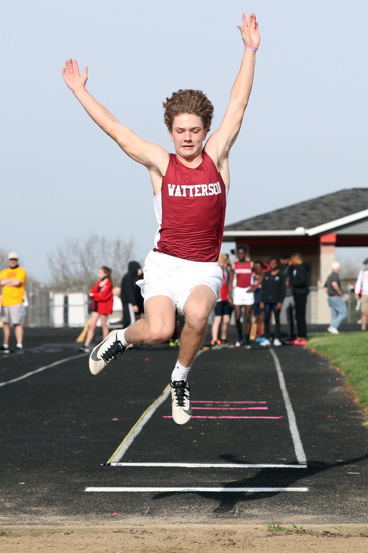 Junior Mason Bermudez is one of the top competitors for Watterson, contributing in the long jump and to a deep group of middle-distance runners.