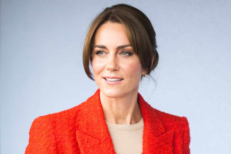 <p>Samir Hussein/WireImage</p> Kate Middleton joins a Portage Session for her Shaping Us campaign on September 27, 2023