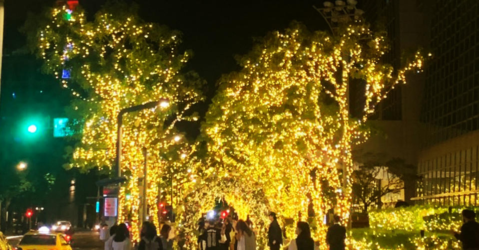 信義區馴覓之光街景。圖/台北市政府提供