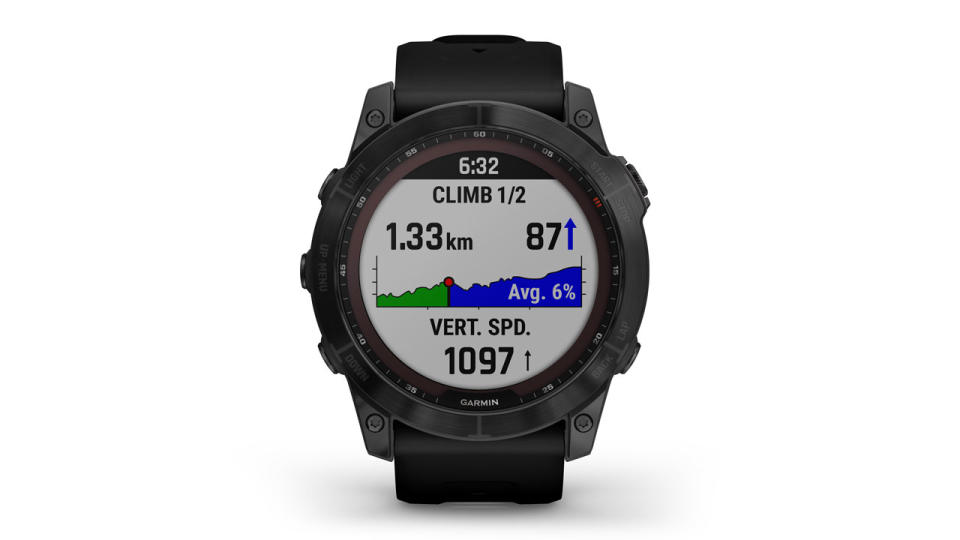 Garmin Fenix 7 Climb Pro screen