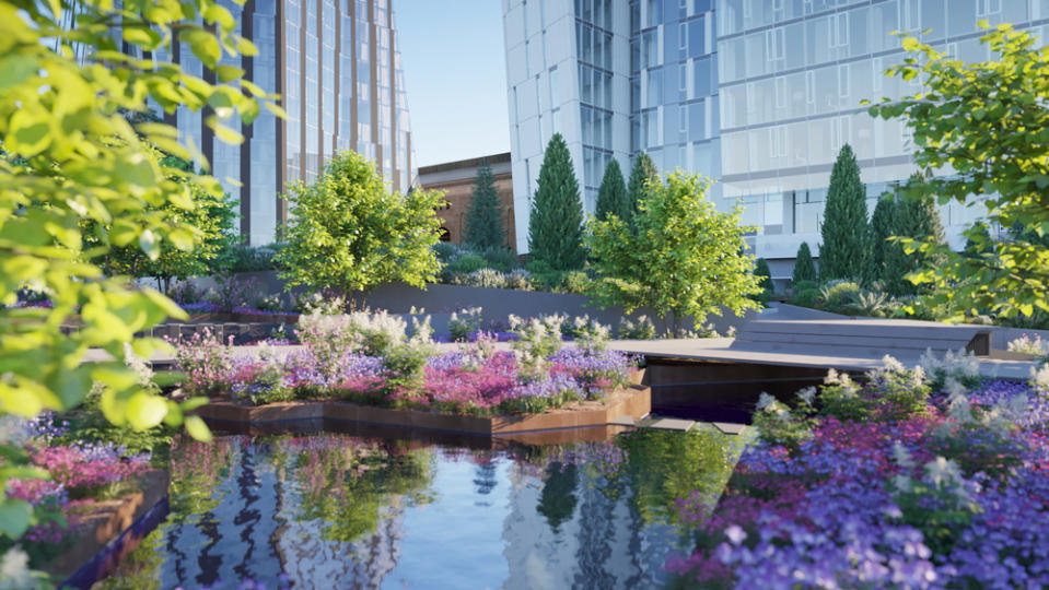 Waterline Square’s Park. - Credit: Photo: Noë & Associates with the Boundary