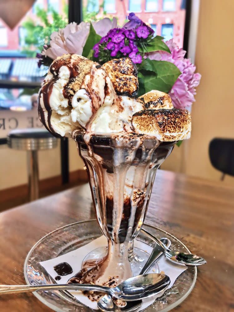 S'mores Sundae, Shug's Soda Fountain + Ice Cream, Seattle