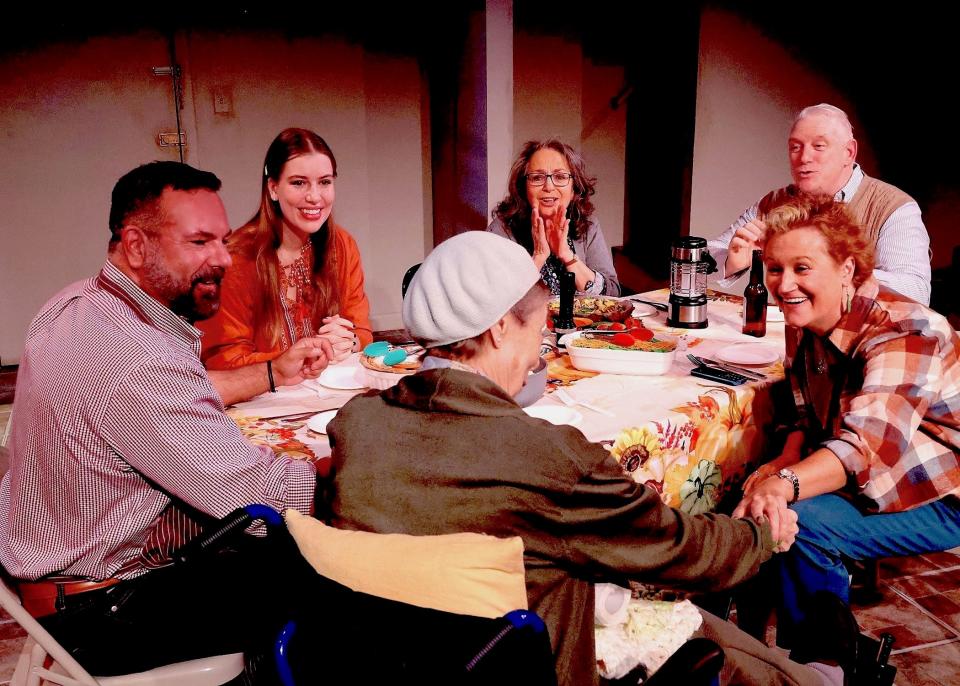 Provincetown Theater's area premiere of "The Humans" runs Wednesdays through Sundays Oct. 19-30 after a delayed opening. The cast of the Tony Award-winning play includes, clockwise from left, Nathan Butera, Danica Jensen, Jadah Carroll, Ken Lockwood, Laura Scribner and Dian Hamilton.