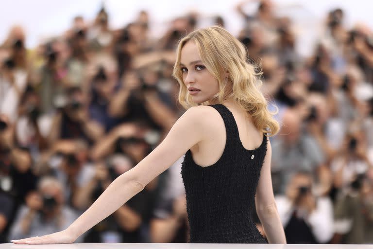 Lily-Rose Depp, en su paso por la alfombra roja del Festival de Cannes