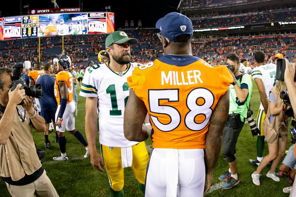 Could Packers QB Aaron Rodgers wind up being a teammate of Broncos OLB Von Miller?