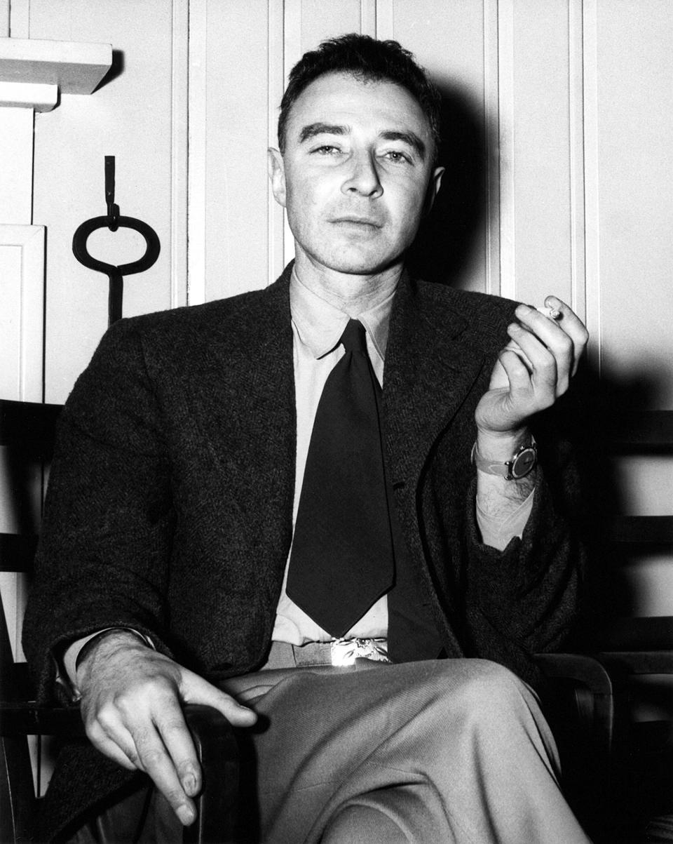 Physicist J. Robert Oppenheimer at Oak Ridge on February 14, 1946.