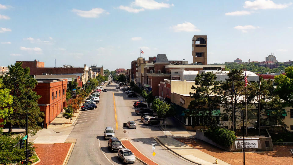 Lawrence, Kansas skyline 2018.