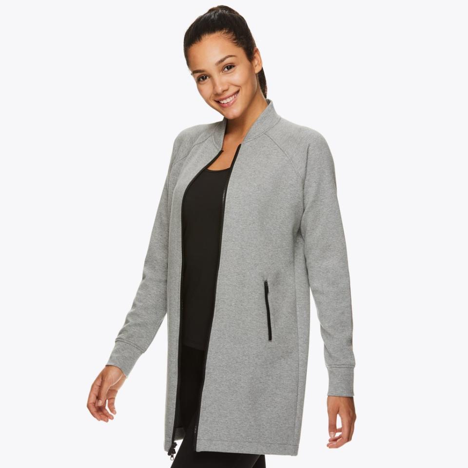 Gaiam Tribeca Longline Bomber Jacket