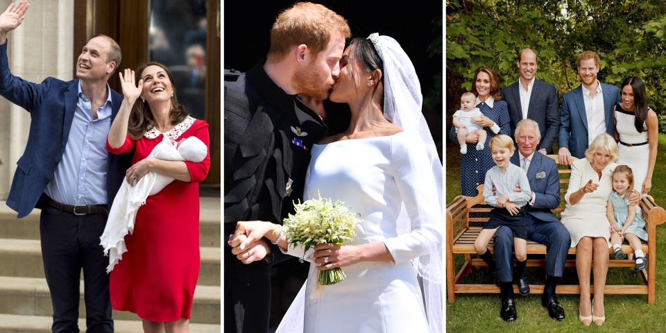 <p>With three royal births, two stunning royal wedding gowns, and one big baby announcement, 2018 was a major year for the British royal family. From Meghan Markle's new role in the royal family, to watching all our favorite little royals grow, these are the top 28 royal moments of 2018. </p>