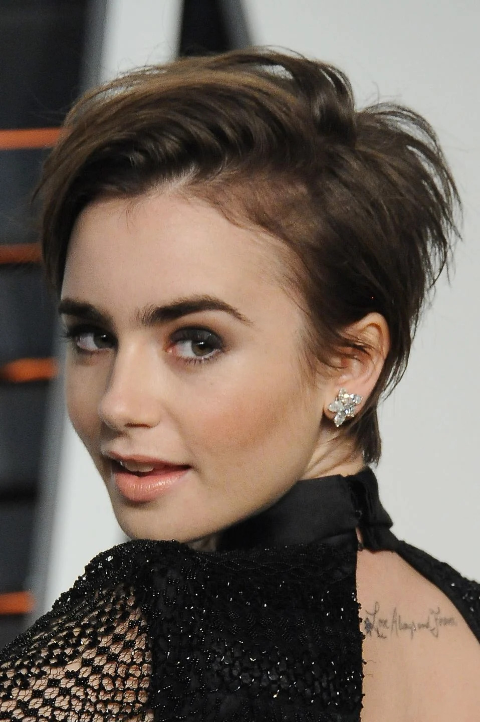 lily collins reveals her worst haircut