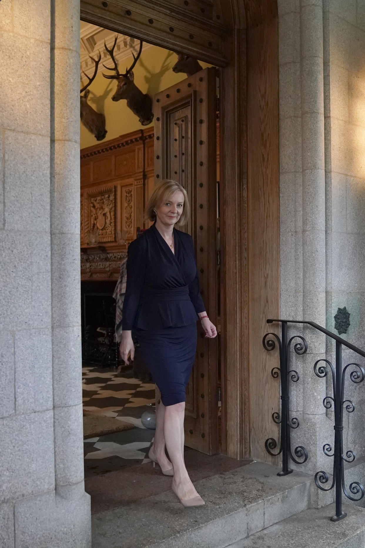 New Prime Minister Liz Truss leaves Balmoral following an audience with Queen Elizabeth II where she was invited to become Prime Minister and form a new government. Picture date: Tuesday September 6, 2022.