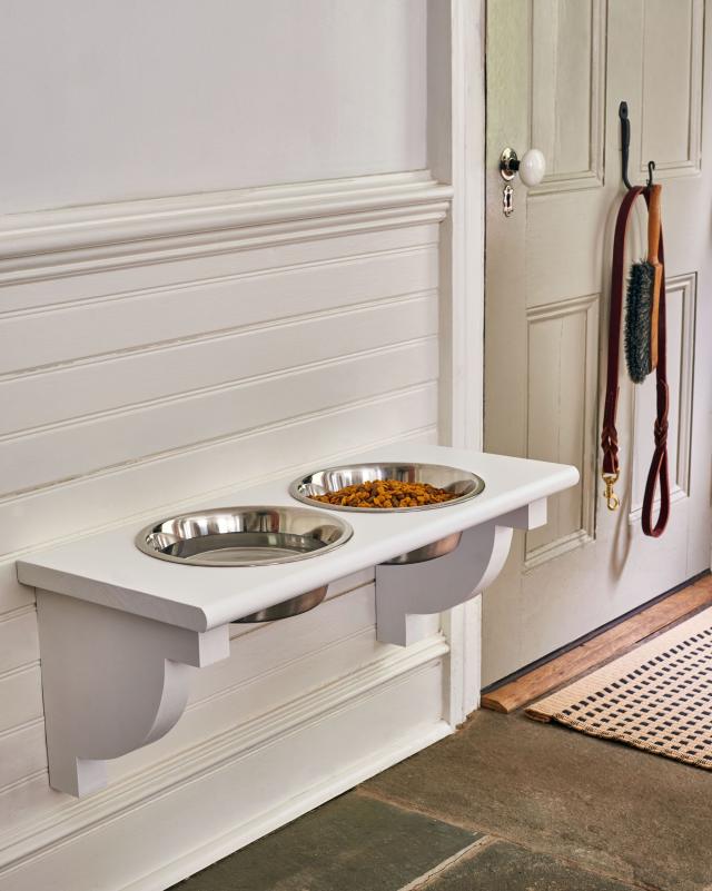 Elevated DIY Pet Feeding Station with Food Storage