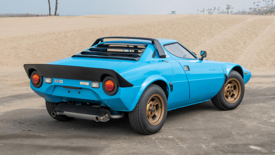 The Stratos HF Stradale, a stumpy design masterpiece penned by Marcello Gandini. - Credit: Photo by Jessica Lynn Walker, courtesy of Stratas Auctions.