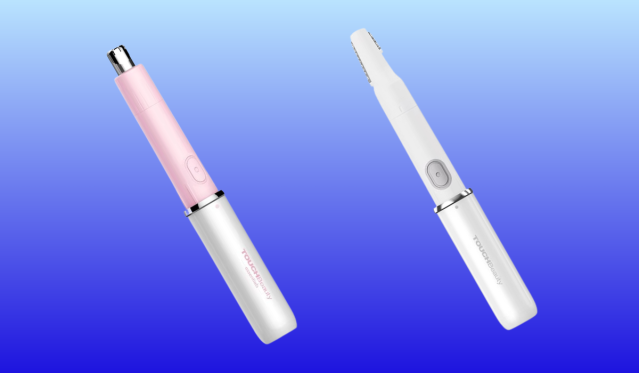hair trimmers in pink and white