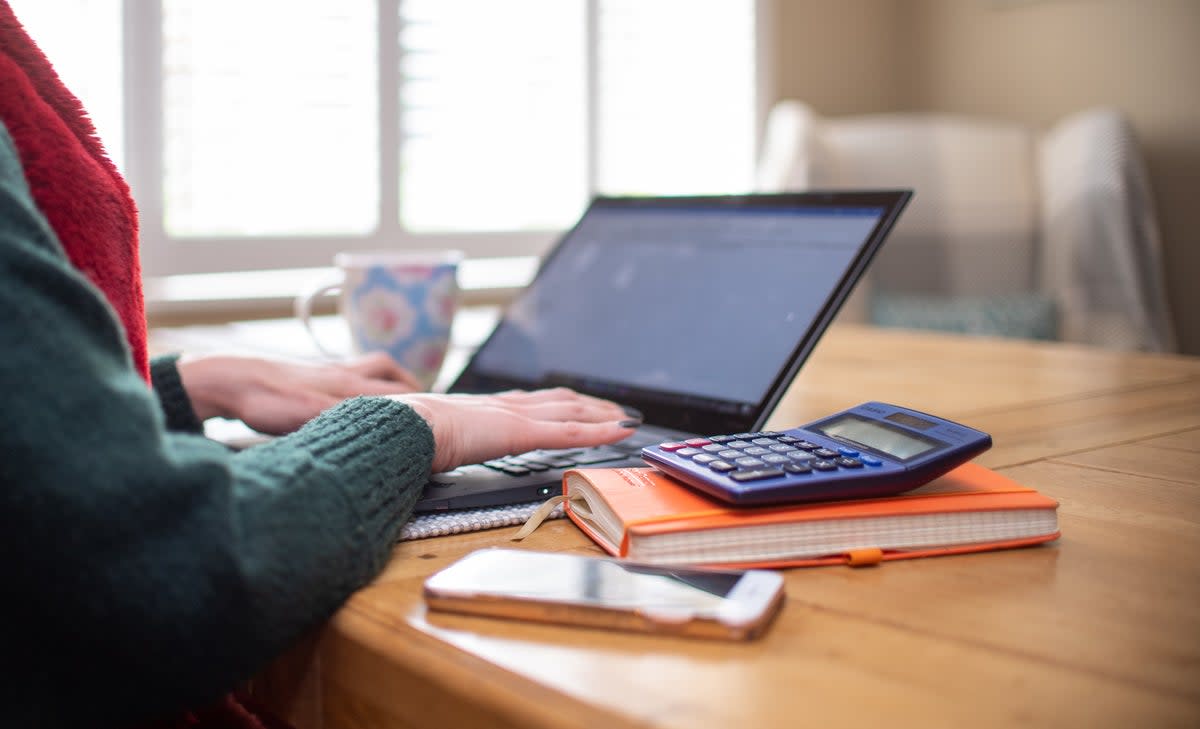 61 per cent of London workers say they now work from home at least one day a week, compared with 37 per cent before the pandemic (Joe Giddens/PA) (PA Archive)