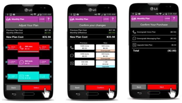 Virgin Mobile Custom Change Plan