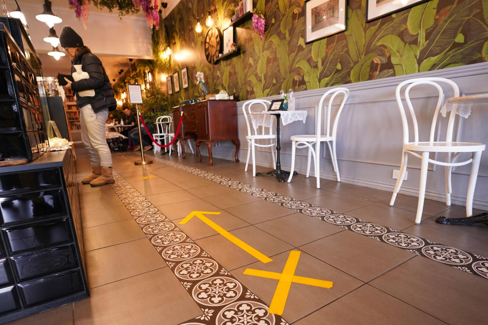 A general view is seen at Flavours Patisserie Cafe in Parkdale, Sunday, June 21, 2020. 