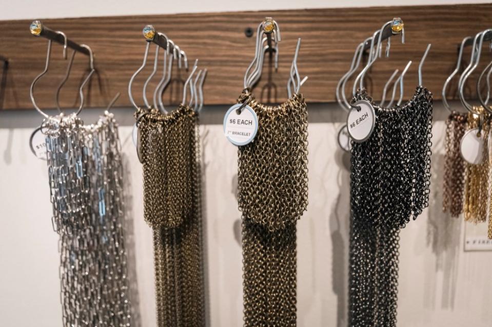 After picking out their charms, shopper choose a chain, which start at $6. Stefano Giovannini