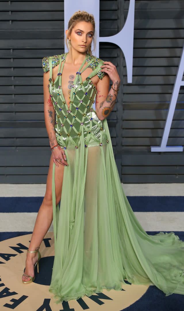 Paris Jackson at the 2018 Vanity Fair Oscar Party