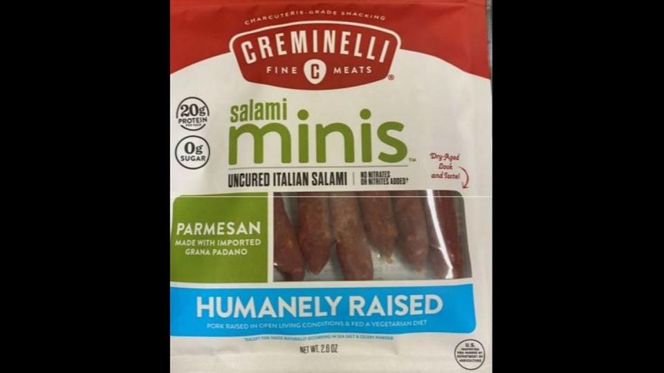 Creminelli Fine Meats Salami Minis Uncured Italian Salami Parmesan