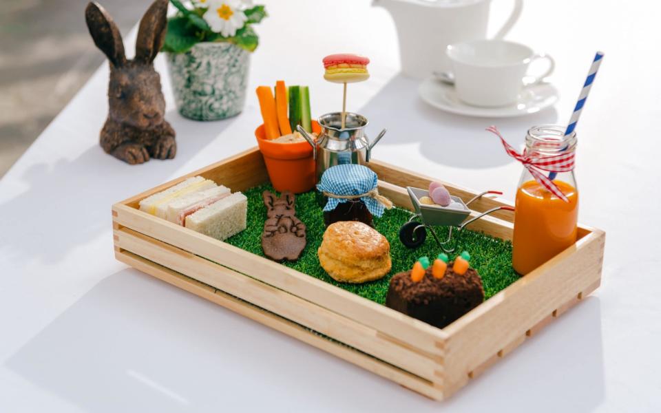 Beatrix Potter Children’s Afternoon Tea, at Fowey Hall, Cornwall - Luxury Family Hotels