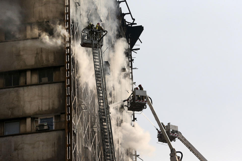 High-rise building fire