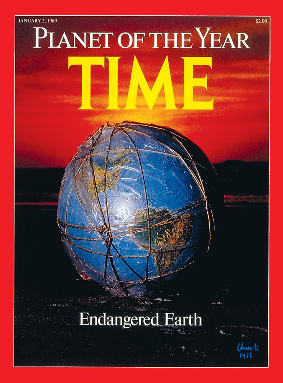 Endangered Earth, Planet of the Year, Jan. 2, 1989 cover