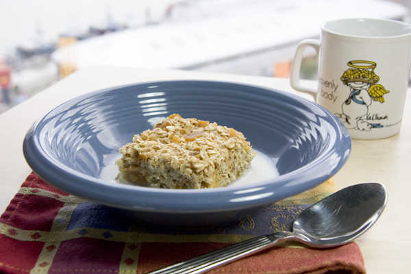 Recipe: Baked Oatmeal With Apricot