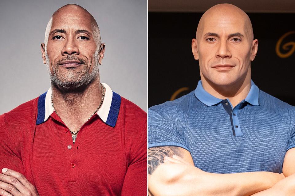 Dwayne Johnson wax figure