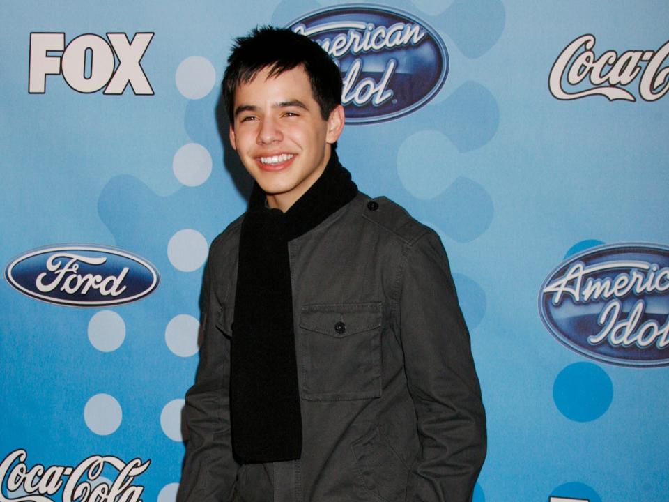 david archuleta on the american idol red carpet in 2008