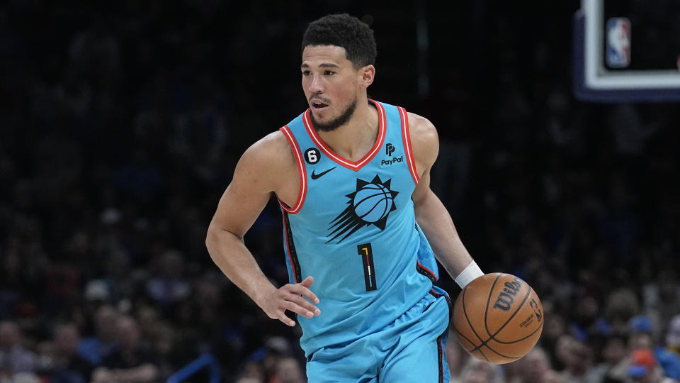 Devin Booker 。 (AP Photo/Sue Ogrocki)