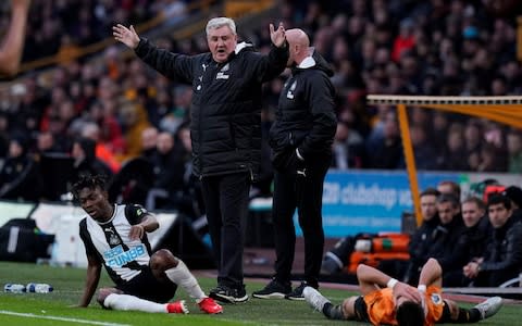 Newcastle United manager Steve Bruce reacts - Credit: &nbsp;REUTERS