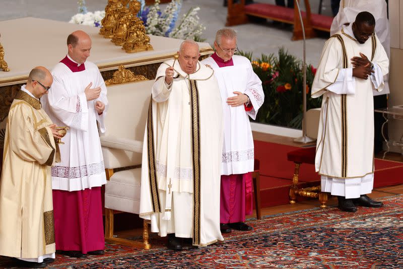 Easter Mass at St. Peter's Square, at the Vatican