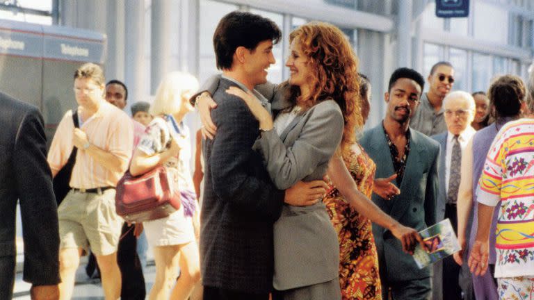 Dermot Mulroney y Julia Roberts en La boda de mi mejor amigo, película que cumple 20 años