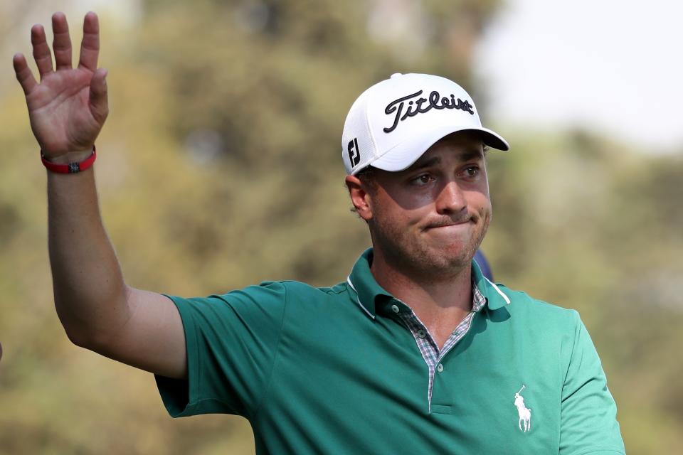 Justin Thomas asked for security to remove a heckling fan during February’s Honda Classic. (Getty)