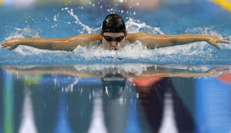 Gold medallist Ye Shiwen of China competes in the women's 400m individual medley final swimming competition at the Munhak Park Tae-hwan Aquatics Center during the 17th Asian Games in Incheon September 23, 2014. REUTERS/Tim Wimborne