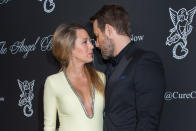 Blake Lively and Ryan Reynolds attend the 2014 Angel Ball, hosted by Gabrielle's Angel Foundation, at Cipriani Wall Street on Monday, Oct. 20, 2014, in New York. (Photo by Scott Roth/Invision/AP)