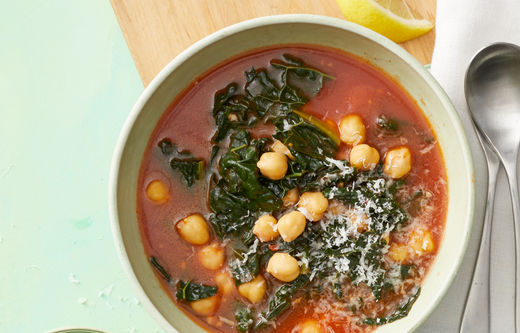 8) Kale and Chickpea Soup