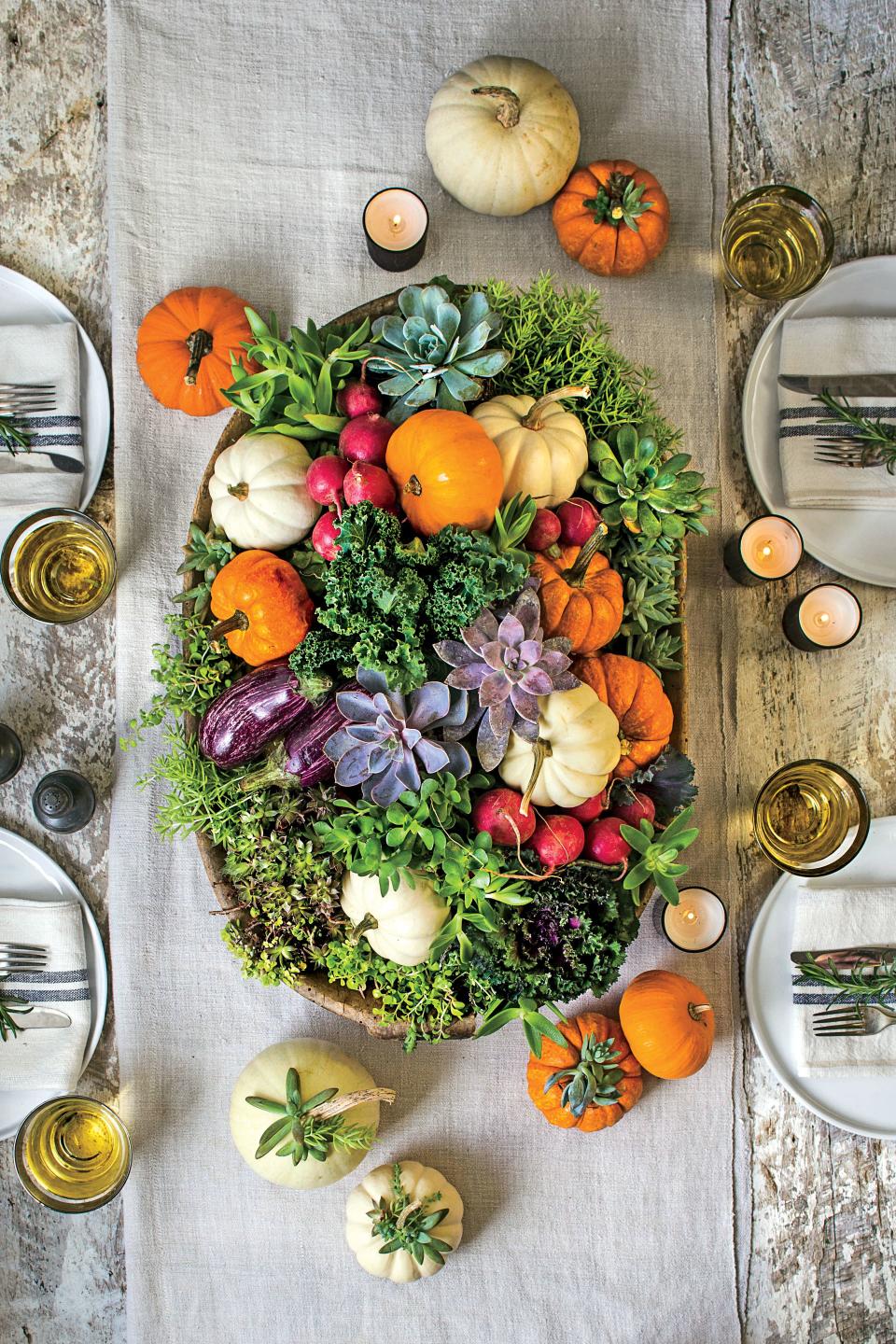 Fall-Filled Centerpiece